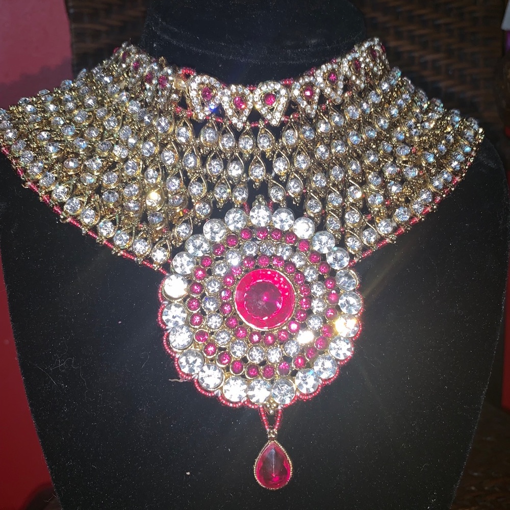 🌟🦅🦁Exquisite💕 Indian High Quality Necklace Set